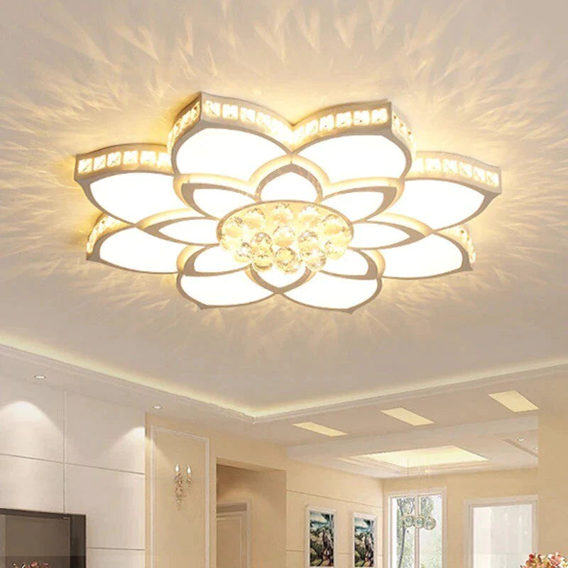 K9 Crystal Modern LED Ceiling Lights Fixture For Living Dining Room Home Lighting Bedroom Lamp Plafon Lustre With Remote Control
