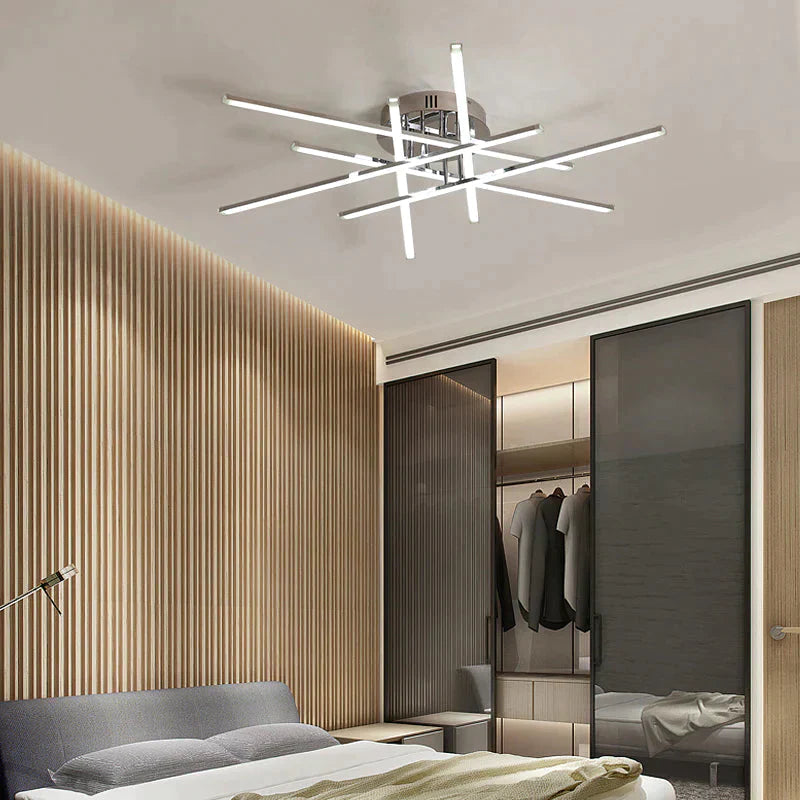 Chrome Plated Finish Modern Led Ceiling Lights For Living Room Bedroom Study Home Deco Lamp