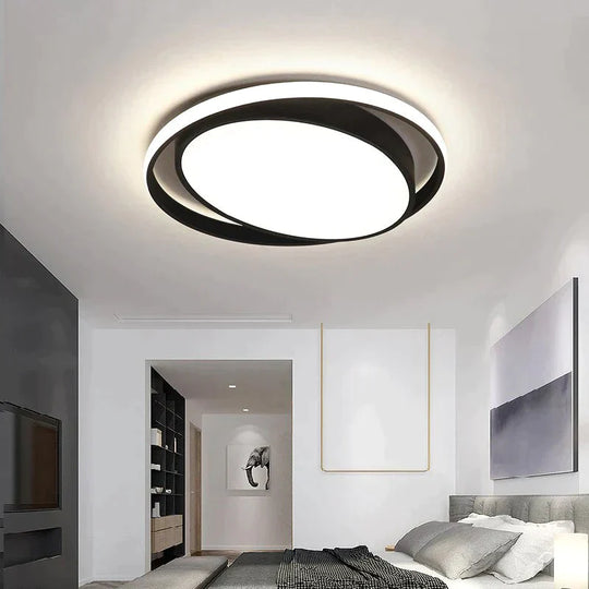 New Arrival Black/White Led Ceiling Chandelier For Living Study Room Bedroom Aluminum Modern Led
