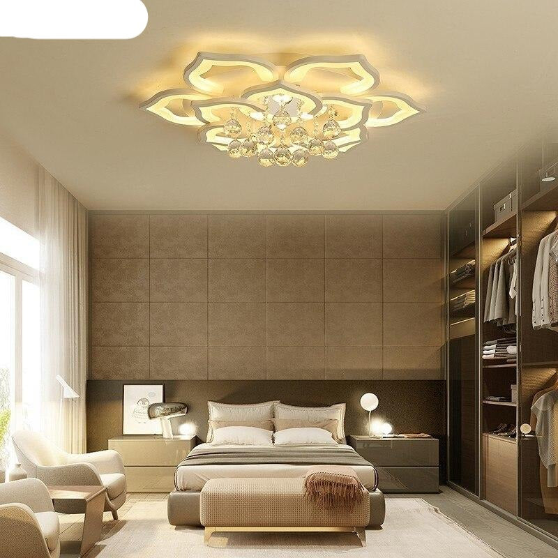 Led Ceiling Lights Living Room For 15-25Square Meters Bedroom With Crystal Remote Control Lamparas Detecho Moderna Home Fixtures