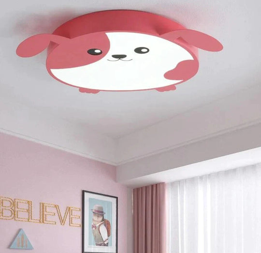 New Design LED Ceiling Light Baby Room Child Cutie Cat Shape With Remote Control Lamp Lighting Lamparas Luminaria Fixture