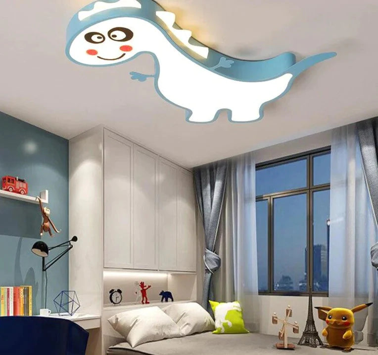 New Dinasour Modern Led Ceiling Lights Lamp For Child Bedroom Study Room Babyroom Remote Control Cartoon Designer Lamparas