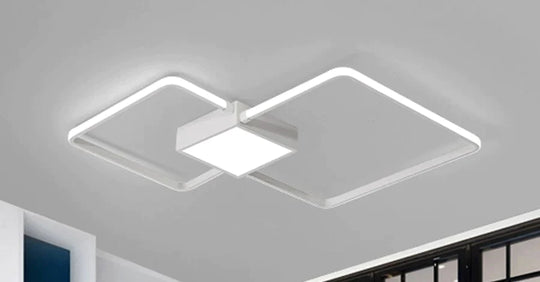 Remote Control Lamp Ceiling Led White Or Black Frame For Home Decorative Living Room 46W 56W Lampara Techo Luminaire Plafonnier