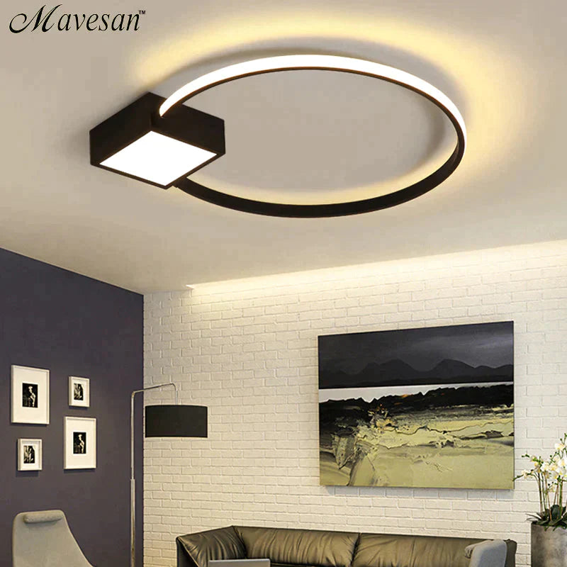 Bedroom Ceiling Lights For Living Room House Light Plafondlamp Led 25W 30W 36W White Back Frame Home