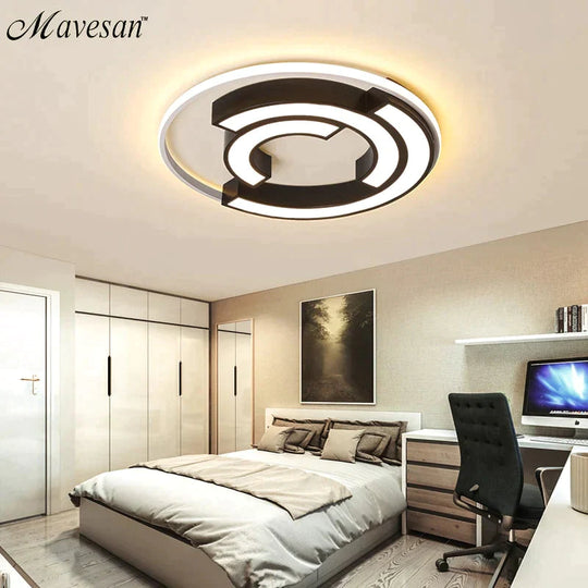 Ceiling Lights Round Shape Led Light For Bedroom Kids Luminaire Creative Lighting Fixture Room