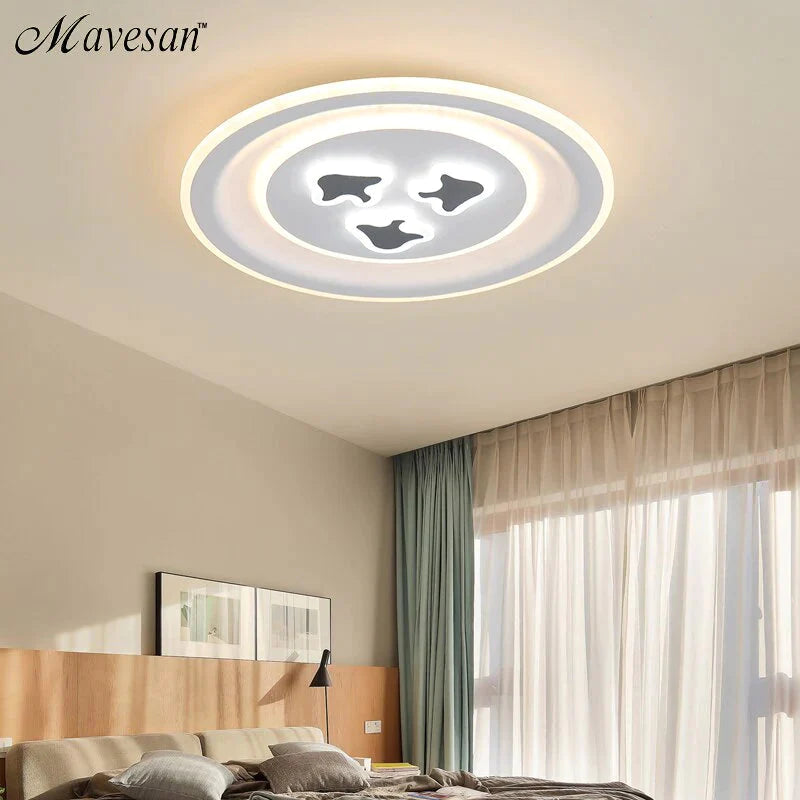 Modern Ceiling Lights Lamp White Cartoon Shape High Quality Ceiling Lamp For Baby Room Bedroom Fixtures