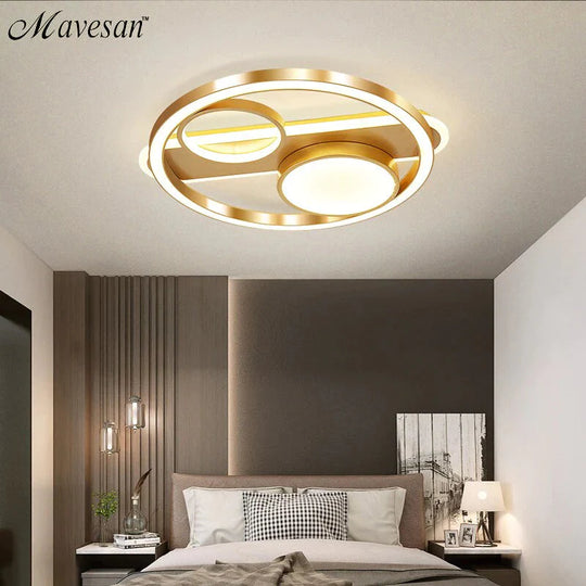 Nordic Bedroom Lamp Led Ceiling Lamp Room Lighting Simple Modern Creative Warm Romantic Light Luxury Living Room Lighting