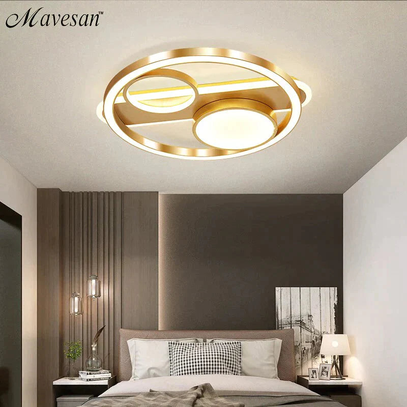Nordic Bedroom Lamp Led Ceiling Room Lighting Simple Modern Creative Warm Romantic Light Luxury