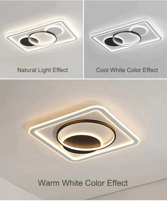 Modern Acrylic Ceiling Lights For Bedroom Support Remote Control Lustre Led Surface Mount Lamps