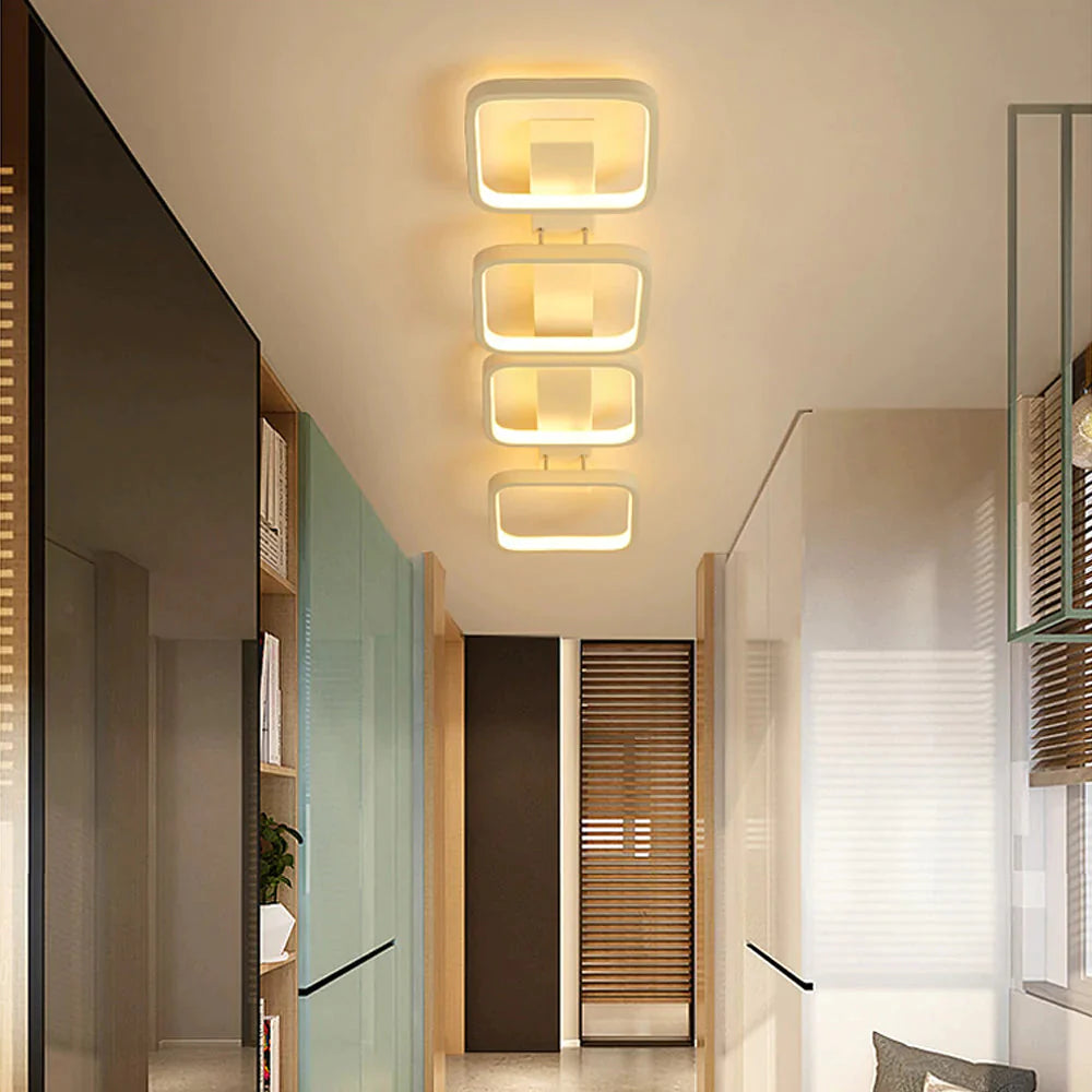 Led Ceiling Light Modern Lamp Living Room Lighting Fixture Bedroom Kitchen Surface Mount Flush Panel  3 Head