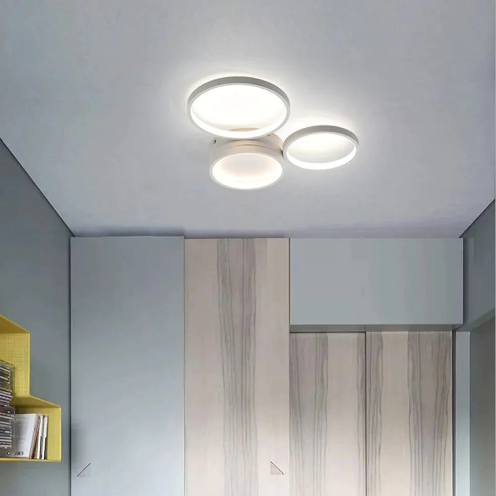 Modern Circular LED Ceiling Lights Bedroom Dining Room Ceiling Lamps Kitchen Plafondlamp Surface Mount Remote Control Lamparas
