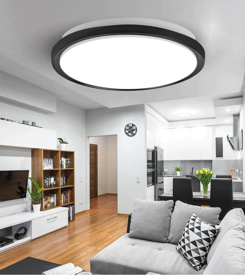 Led Ceiling Lights Modern Leds Ceiling Lamp Light Fixtures Round Panel Lamps 12W 24W For Living Room Kitchen