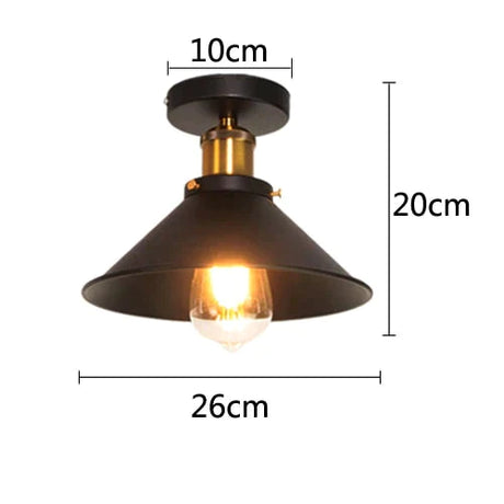 Vintage Ceiling Lamp For Living Room Bedroom Lamps Decorative Luminaire Bathroom Bar Retro Light
