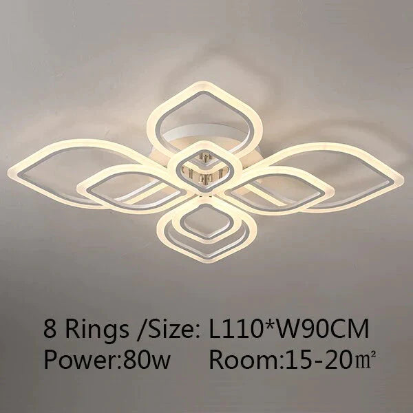 Modern Ceiling Lights Led Lamp For Living Room Bedroom Study White Color Surface Mounted Deco