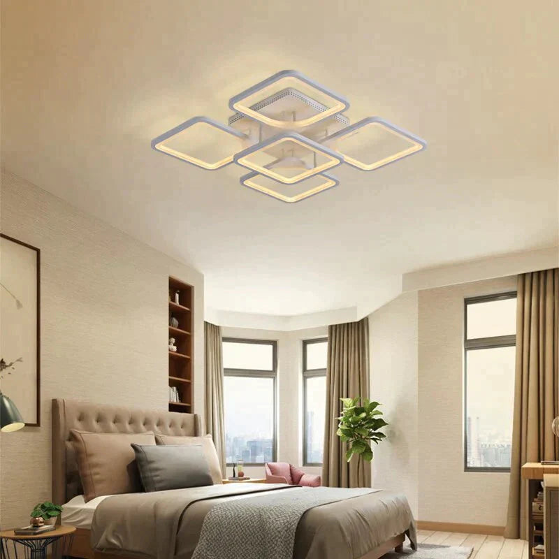 Modern Led Ceiling Lights Dimmable Lamp With App Remote Control For Living Room Bedroom Home