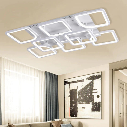 Modern LED Ceiling Lights App Remote Control Dimmable Light For Living Room Bedroom Fixture Indoor Home Decorative