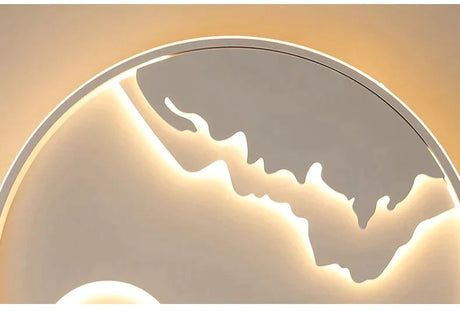 Led Ceiling Light Modern Nature Sunrise Design For Living Room Bedroom Kitchen Dining Lighting