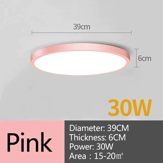 Led Ceiling Lamp Round LED Light 15W 20W 30W 50W Kitchen Luminaria Room Lights Modern Fixture Surface Mounted Home Lighting