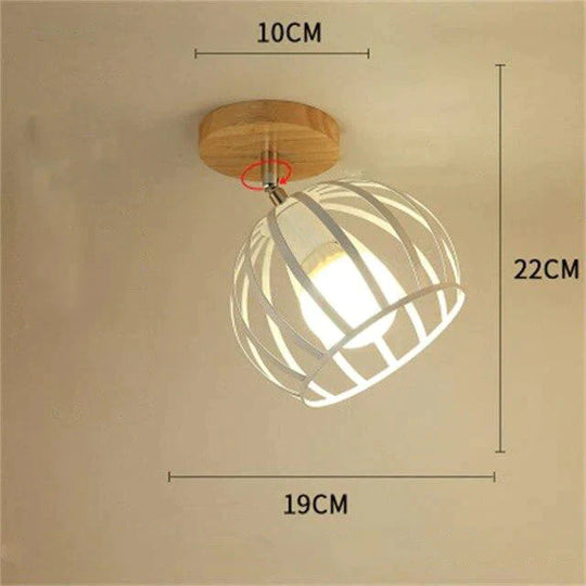 Nordic Restaurant Wrought Iron Ceiling Lamp Modern Minimalist Study Bedroom Personality Creative