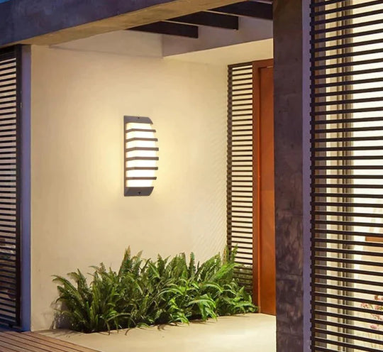 Modern Porch Light Waterproof IP65 Radar Sensor Wall Lamps For Courtyard Patio Garden Front Door LED Outdoor Lighting