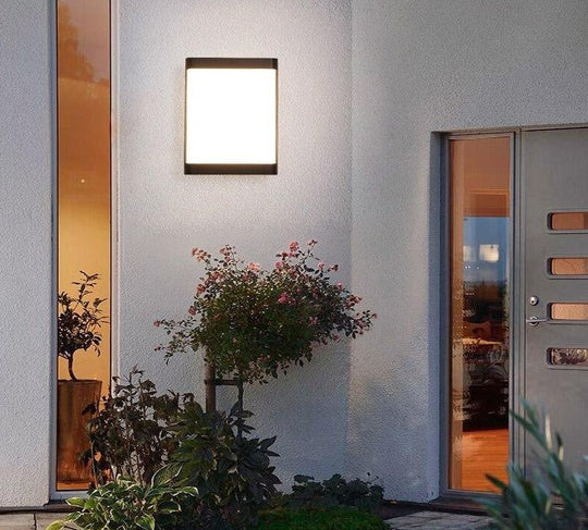 Modern Porch Light Waterproof IP65 Radar Sensor Wall Lamps For Courtyard Patio Garden Front Door LED Outdoor Lighting