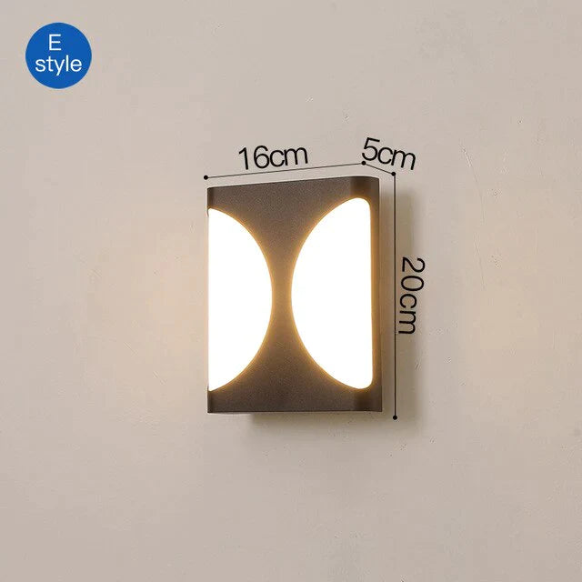 Modern Porch Light Waterproof IP65 Radar Sensor Wall Lamps For Courtyard Patio Garden Front Door LED Outdoor Lighting