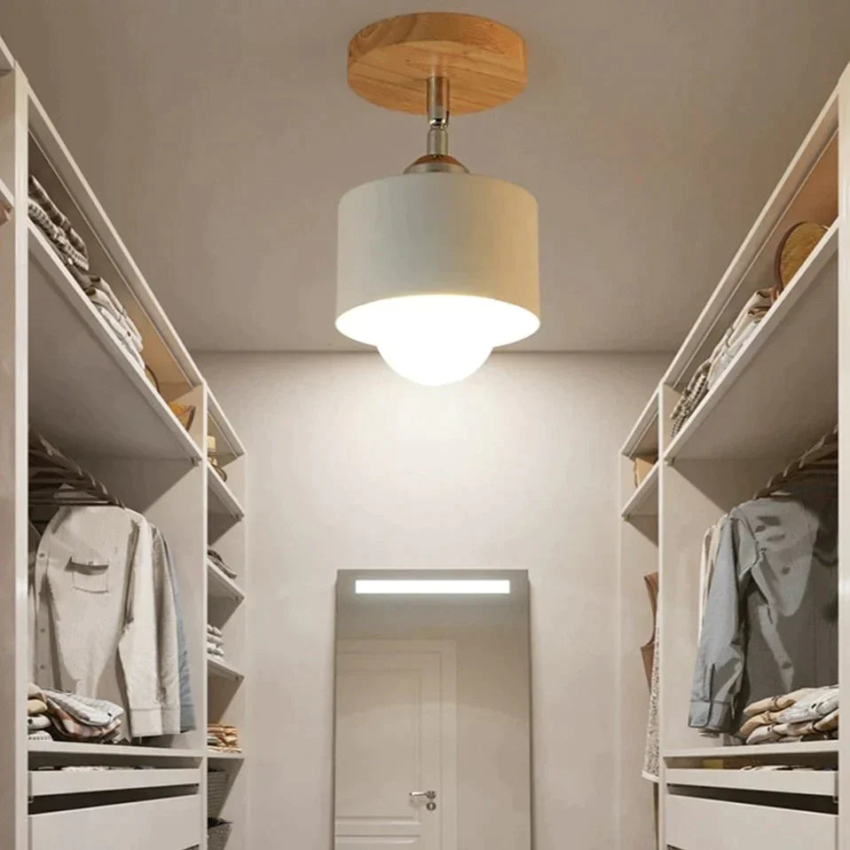 Nordic Macaron Ceiling Lamp Creative Porch Aisle Lights Bay Window Balcony Home Bedroom Cloakroom