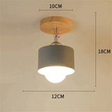Nordic Macaron Ceiling Lamp Creative Porch Aisle Lights Bay Window Balcony Home Bedroom Cloakroom