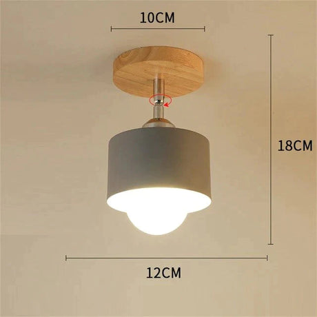 Nordic Macaron Ceiling Lamp Creative Porch Aisle Lights Bay Window Balcony Home Bedroom Cloakroom