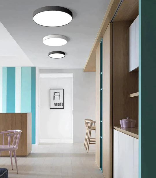 Modern Led Ceiling Light Surface Mount Flush Remote Control Ceiling Lamp For Living Room Bedroom
