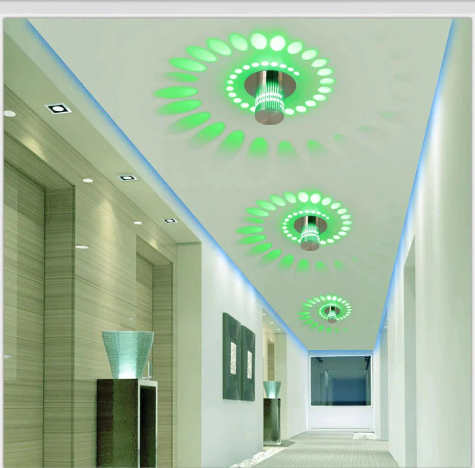 Creative LED Ceiling Lights 3W Modern Led Ceiling Lamps Colorful  Wall Sconce Living Room Surface Mounted Led Ceiling Lighting