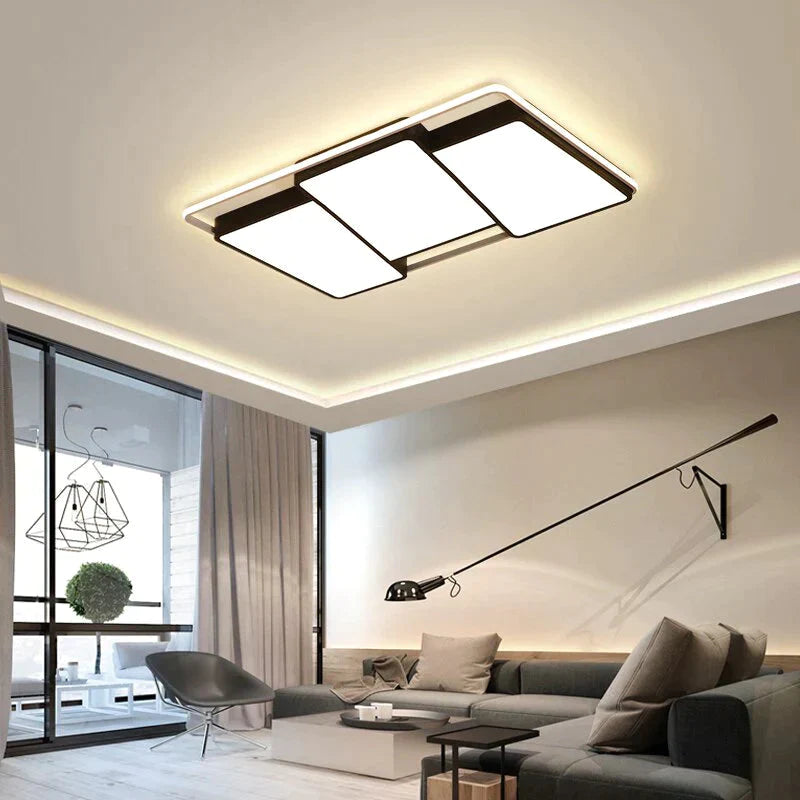 Modern Ceiling Lights Remote Dimmable Led Lamp Fixture For Dining Living Room Bedroom Kitchen Home