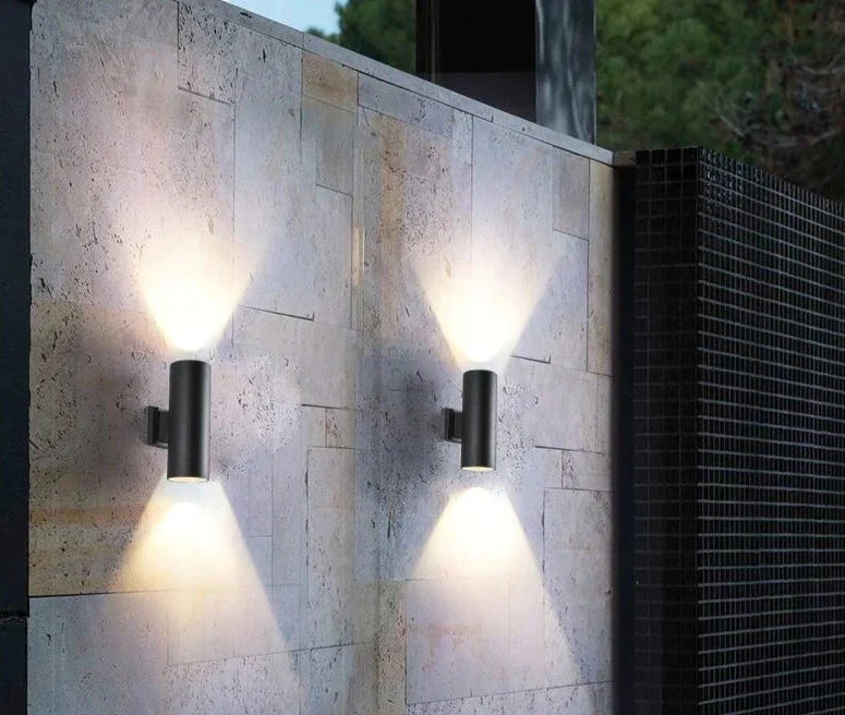 Black gray up down outdoor wall light 6W 10W 20W 30W 36W porch garden waterproof home lighting outdoor ZBW0015