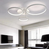 New Arrival Circle Rings Designer Modern Led Ceiling Lights Lamp For Living Room Bedroom Remote