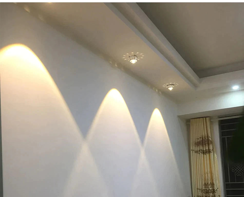 Modern LED Ceiling Light 3W RGB Porch Lamp Surface Mount Flush Balcony  Corridors Decor Lighting Fixture Living Room