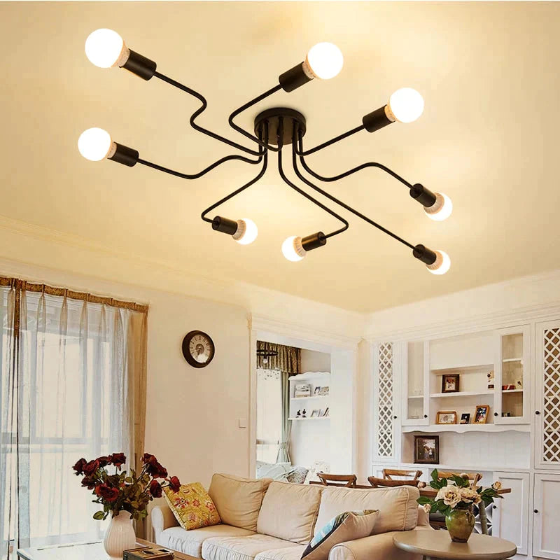 Vintage Ceiling Lights Iron Personality For Living & Bed Room