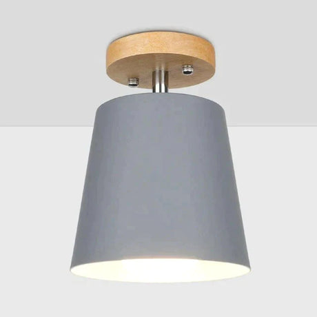 Led Ceiling Light Iron Wood Lamps Nordic Modern Lamp For Living Room Bedroom Decoration Fixture