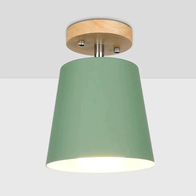 Led Ceiling Light Iron Wood Lamps Nordic Modern Lamp For Living Room Bedroom Decoration Fixture