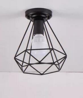 Modern Wrought Iron E27 Led Ceiling Lamps Black Lights For Kitchen Living Room Bedroom Study Aisle