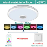 Led Ceiling Light Bluetooth And Music With Colourful Dimmer Rgb Remote Control For Living Room