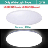 Led Ceiling Light Bluetooth And Music With Colourful Dimmer Rgb Remote Control For Living Room