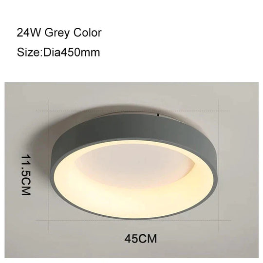 Round/Square/Triangle Modern Led Ceiling Lights For Living Room Bedroom Study Room Dimmable+RC Ceiling Lamp Fixtures
