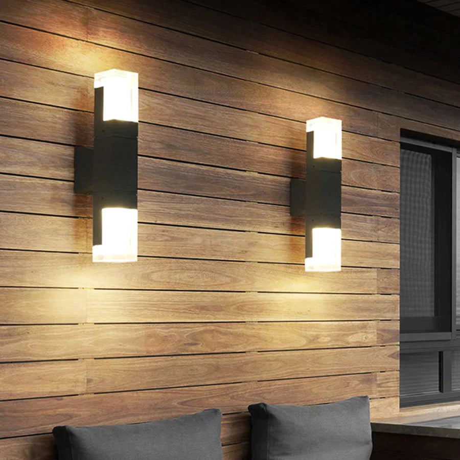 Outdoor Motion Sensor LED Wall Lamp Waterproof Garden Porch Wall Sconces Villa Hotel Courtyard Aisle Corridor Wall Lamp