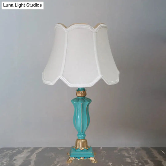 Prudence - White/Blue Table Lamp