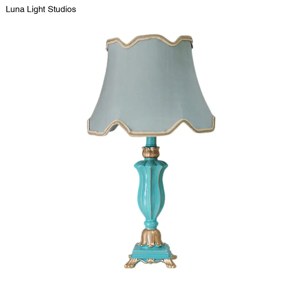 Prudence - White/Blue Table Lamp