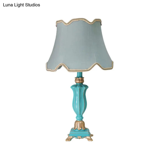 Prudence - White/Blue Table Lamp