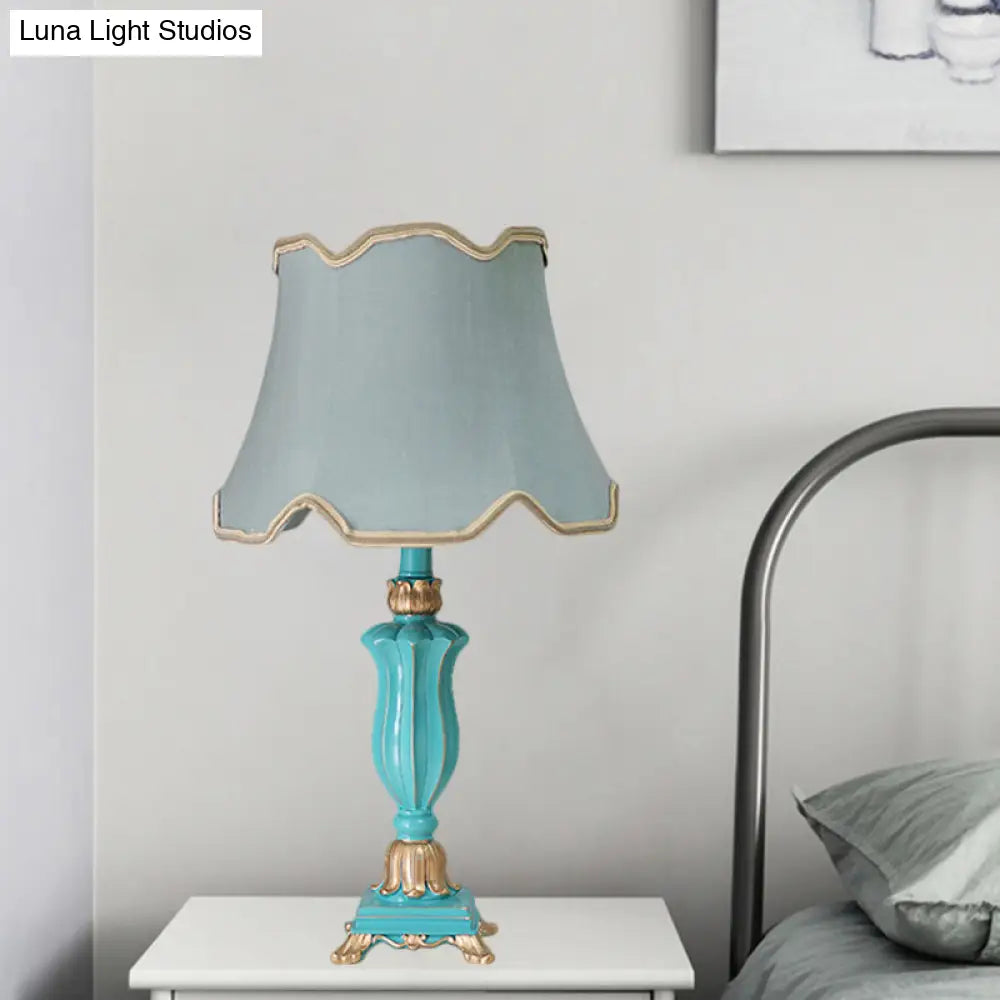 Prudence - White/Blue Table Lamp