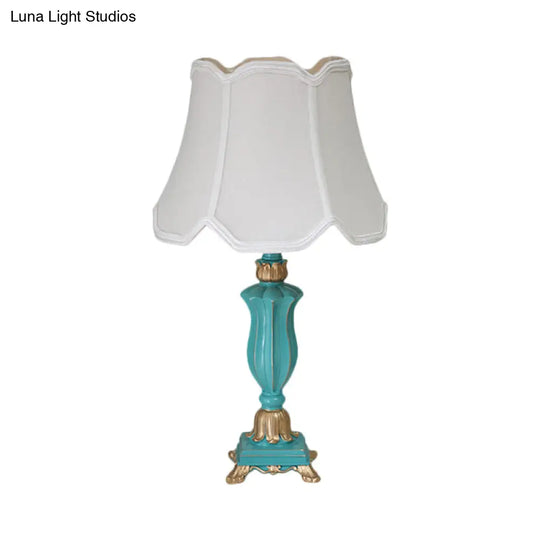 Prudence - White/Blue Table Lamp