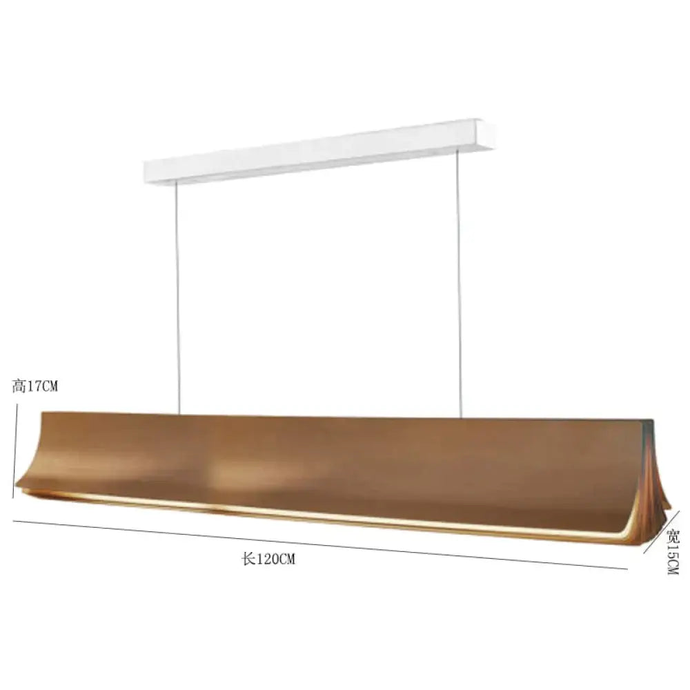 Quinn - Book Style Led Luxury Lighting For Study Room Dinning Room Golden Lamp Body / Length-120Cm