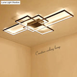 Rectangle Aluminum Modern LED Ceiling Lights For Living Room Bedroom Ceiling